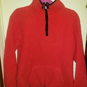 XS VS Pink sweater with pocket in front